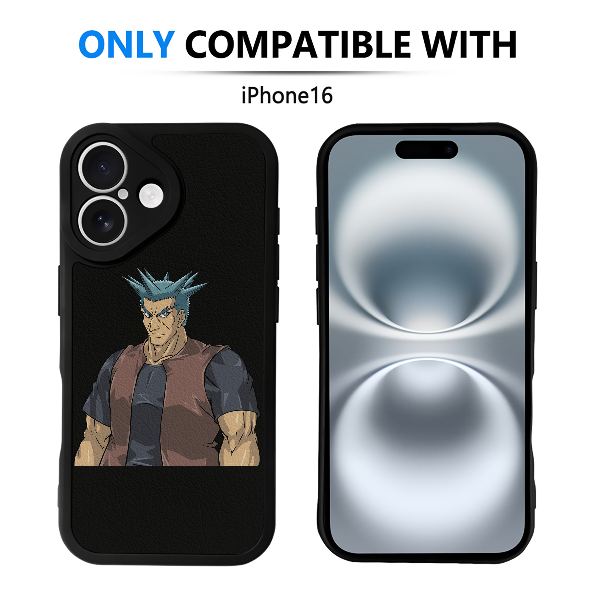 遊☆戯☆王 Yu-Gi-Oh! 【iPhone 16シリーズ対応】シリコンスマホケース（レザー調） 材質：シリコン